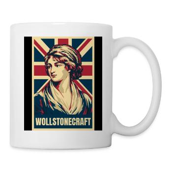 Mary Wollstonecraft UK Pop Art - Tasse - Weiß - Rechts