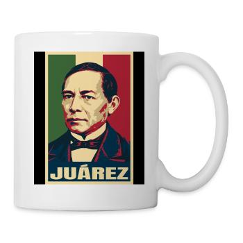 Benito Juárez Mexiko Pop Art - Tasse - Weiß - Rechts