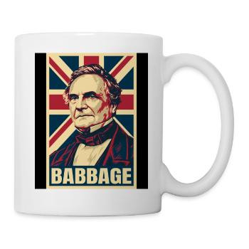 Charles Babbage UK Pop Art - Tasse - Weiß - Rechts