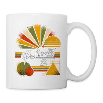 Goldener Schnitt – Mathematische Wissenschaftsgleichung - Tasse - Weiß - Rechts