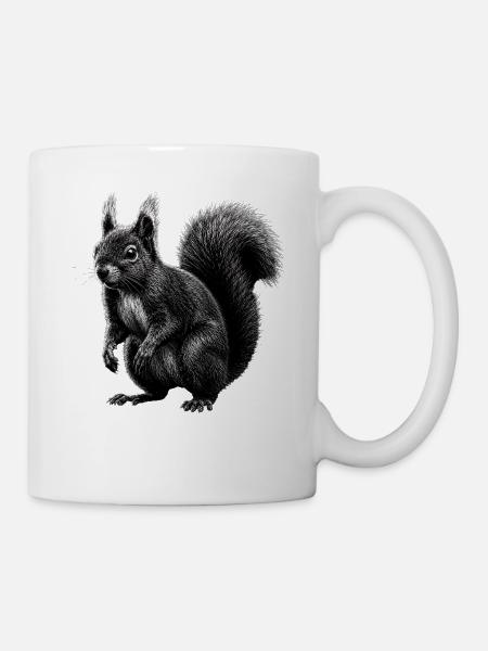 Eichhörnchen Natur - Tasse - Weiß