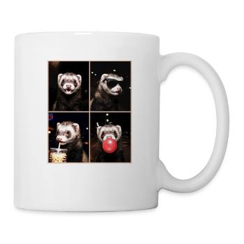Ferret Frettchen - Tasse - Weiß - Rechts