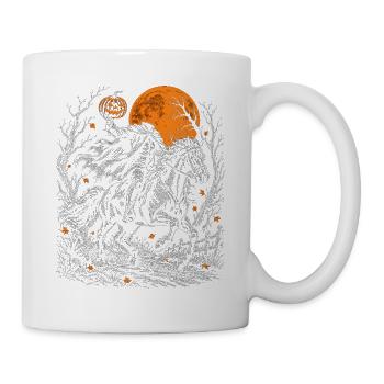 Der kopflose Reiter mit dem Kürbiskopf - Tasse - Weiß - Rechts