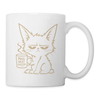 Pass Next Question - Tasse - Weiß - Rechts