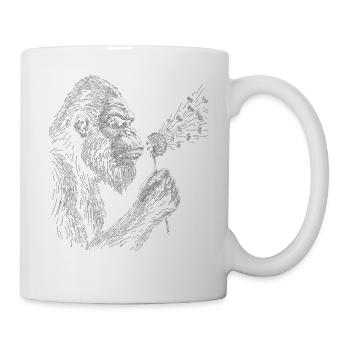 Bigfoot bläst Löwenzahn Vintage - Tasse - Weiß - Rechts