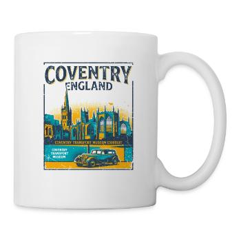 City Coventry England Transport Museum Heritage - Tasse - Weiß - Rechts