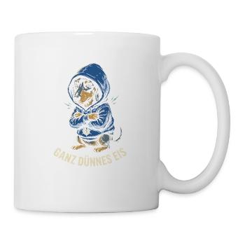 Dackel Ganz Dünnes Eis Frecher Hund Humor Spruch - Tasse - Weiß - Rechts
