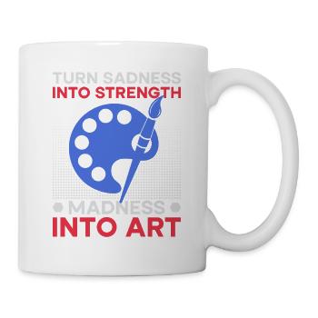 Funny Art Painter Madness Into Art Drawing - Tasse - Weiß - Rechts