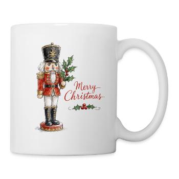 Aquarell Weihnachtsnussknacker - Tasse - Weiß - Rechts