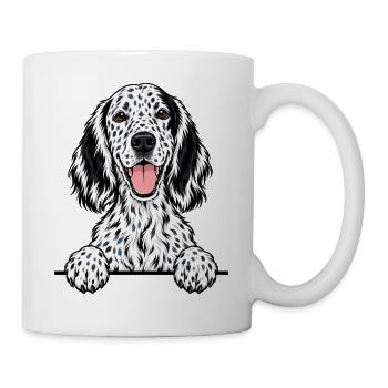 Englischer Setter - Tasse - Weiß - Rechts