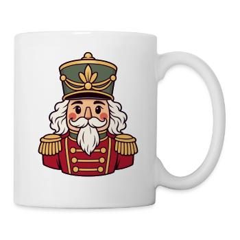 Nussknacker Goldknöpfe - Tasse - Weiß - Rechts