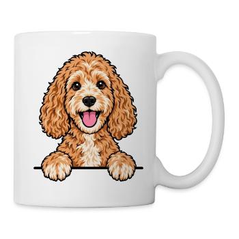 Cockapoo - Tasse - Weiß - Rechts