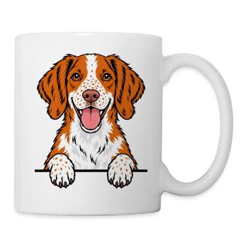 Brittany Spaniel Epagneul Breton - Tasse - Weiß - Rechts