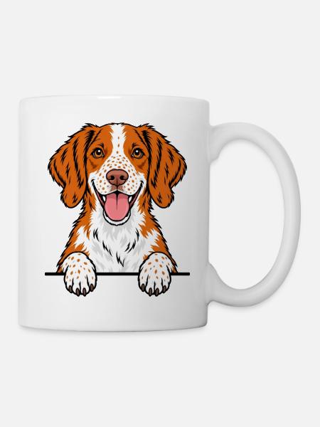 Brittany Spaniel Epagneul Breton - Tasse - Weiß