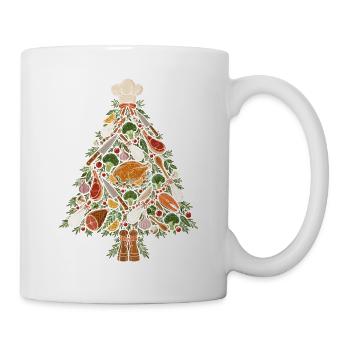Gourmet Weihnachtsbaum - Tasse - Weiß - Rechts