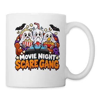 Movie Night Schrecken-Truppe - Tasse - Weiß - Rechts