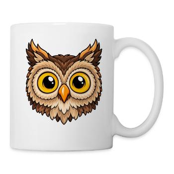 Eulenaugen PopArt Flair - Tasse - Weiß - Rechts