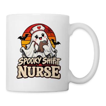 Spukschicht Nurse Halloween - Tasse - Weiß - Rechts