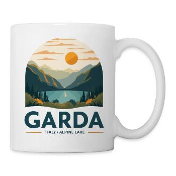 Garda Italy Alpine Lake - Tasse - Weiß - Rechts
