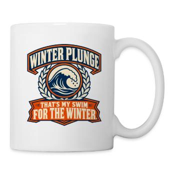Winter Sprung Kaltwasser-challenge Schwimmfinisher - Tasse - Weiß - Rechts