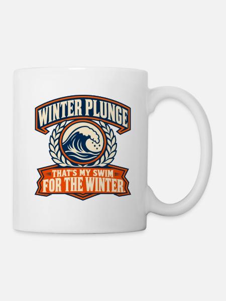 Winter Sprung Kaltwasser-challenge Schwimmfinisher - Tasse - Weiß