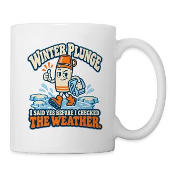 Winter Sprung Kaltwasser-challenge Schwimmfinisher - Tasse - Weiß - Rechts