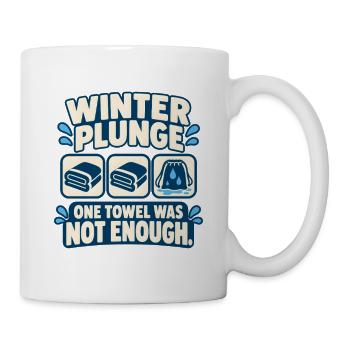 Winter Sprung Kaltwasser-challenge Schwimmfinisher - Tasse - Weiß - Rechts
