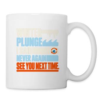 Winter Sprung Kaltwasser-challenge Schwimmfinisher - Tasse - Weiß - Rechts