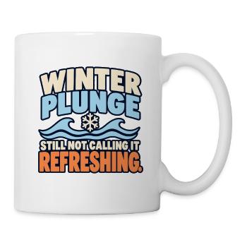 Winter Sprung Kaltwasser-challenge Schwimmfinisher - Tasse - Weiß - Rechts