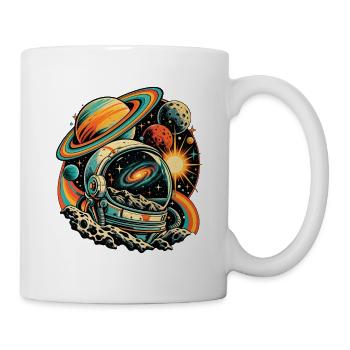 Astronomie Retro Galaxie - Tasse - Weiß - Rechts
