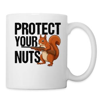 Protect Your Nuts - Tasse - Weiß - Rechts