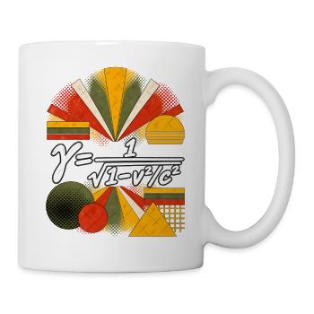 Lorentz-Faktor – Physikalische Gleichung - Tasse - Weiß - Rechts