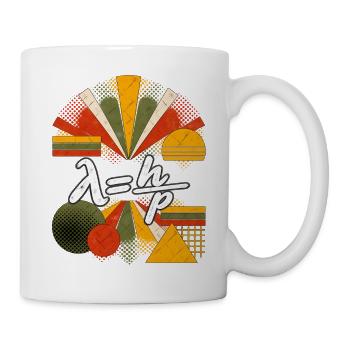 De Broglie-Wellenlänge – Physikalische Gleichung - Tasse - Weiß - Rechts