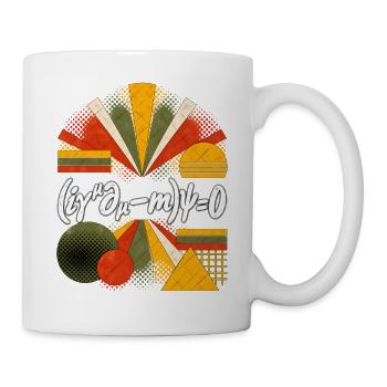 Dirac-Gleichung – Physikalische Gleichung - Tasse - Weiß - Rechts
