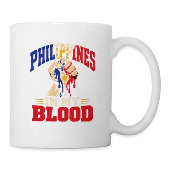 Philippinische Wurzeln Amerikanische Heimat - Tasse - Weiß - Rechts