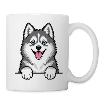 Pomsky - Tasse - Weiß - Rechts