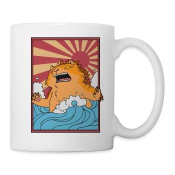 Catzilla Monsterkatze - Tasse - Weiß - Rechts