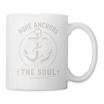 Hebräer 6,19 Christliches Ankerdesign - Tasse - Weiß - Rechts