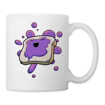 Marmelade Gelee Toast - Tasse - Weiß - Rechts