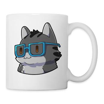  Mathe Katze Nerd - Tasse - Weiß - Rechts