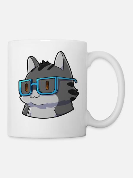 Mathe Katze Nerd - Tasse - Weiß
