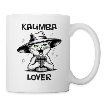 Katzenspiel Kalimba – Kalimba-Liebhaber - Tasse - Weiß - Rechts