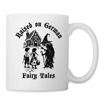 Raised on German Fairy Tails Hänsel und Gretel - Tasse - Weiß - Rechts
