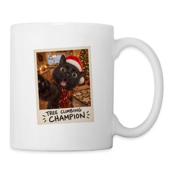 Tree Climbing Champion Schwarze Katze - Tasse - Weiß - Rechts