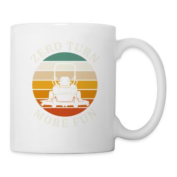 Rasenmäher Aus Leidenschaft Für Hobbygärtner - Tasse - Weiß - Rechts