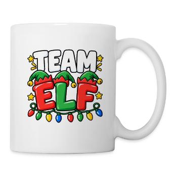 Team Elf Festliche Lichter - Tasse - Weiß - Rechts