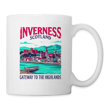 City Inverness Scotland Gateway To The Highlands - Tasse - Weiß - Rechts