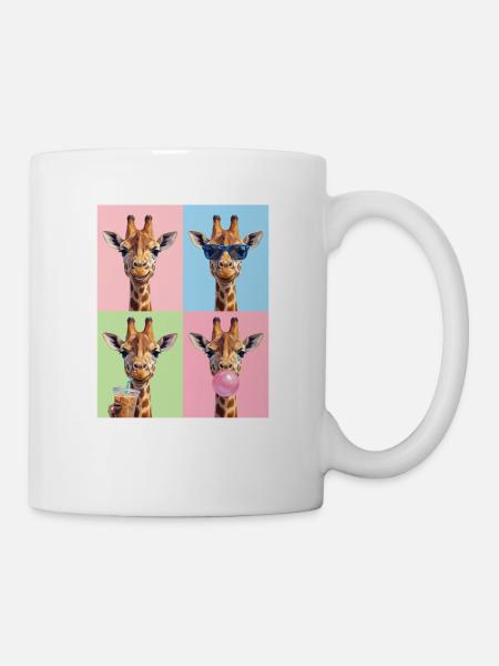 Giraffen Giraffe - Tasse - Weiß