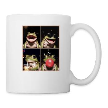 Frösche Frosch - Tasse - Weiß - Rechts