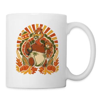 Thanksgiving-Truthahn als freches Baby - Tasse - Weiß - Rechts